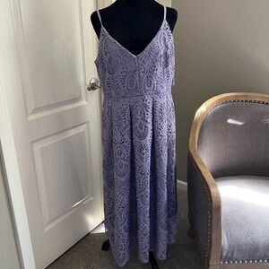 Gianni Bini Lavender Lace Maxi Dress